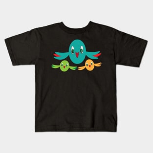 Colourful Sparrows Kids T-Shirt